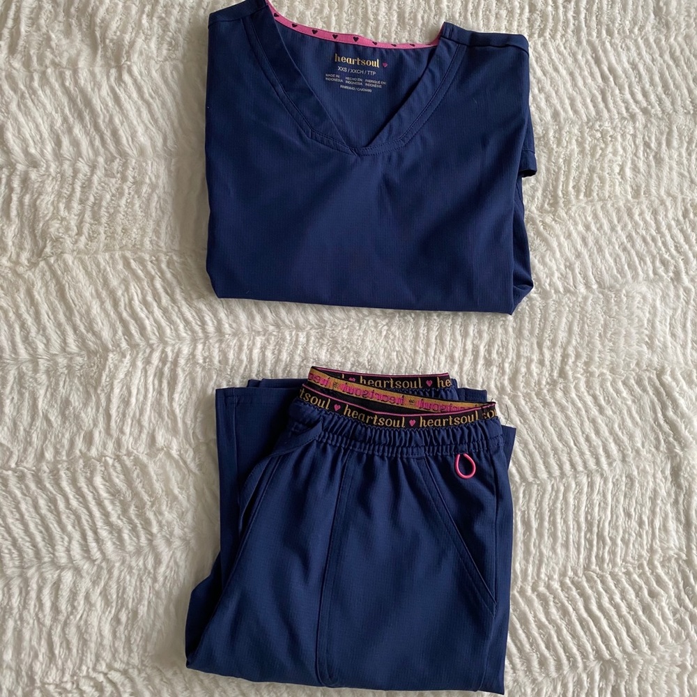 Navy Blue Scrubs Set